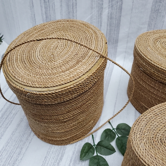 Hobby Lobby Storage & Organization 3 Oval Stackable Jute Storage